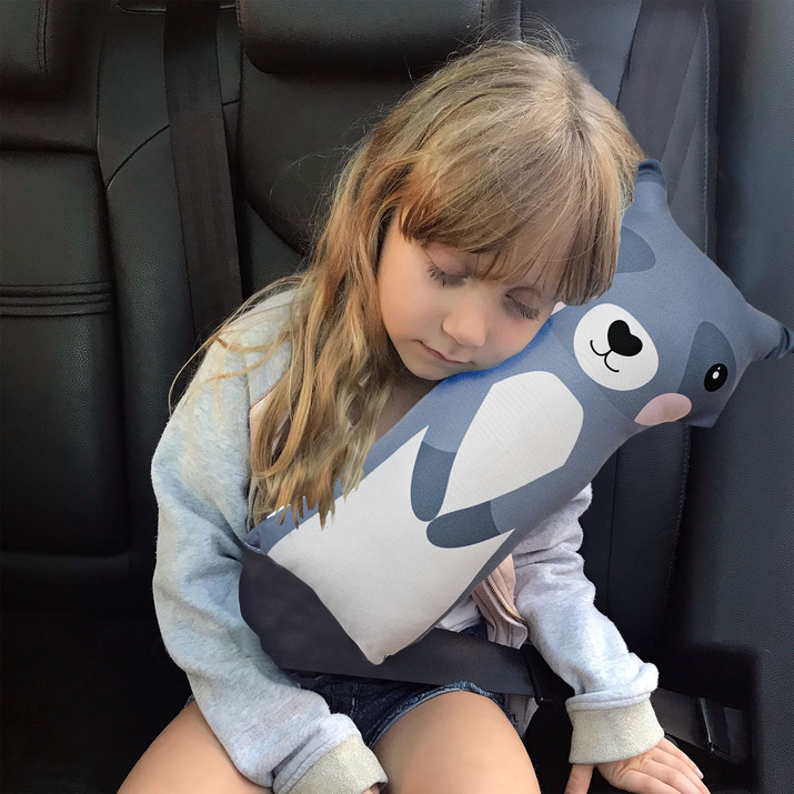 ALMOHADON CINTURON ANIMALITOS MAPACHE